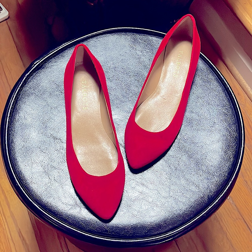 Talbots Mila 2 Riding Red Shoes - Picture 7 of 8